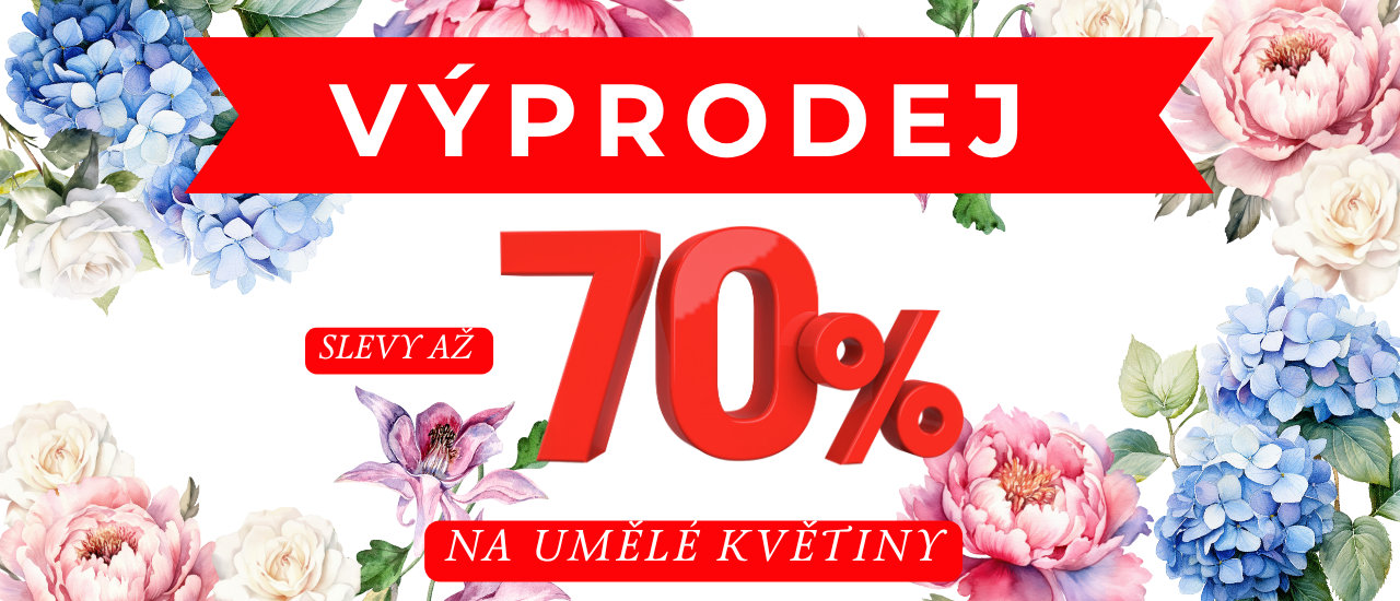 umelé kvety do 30.6