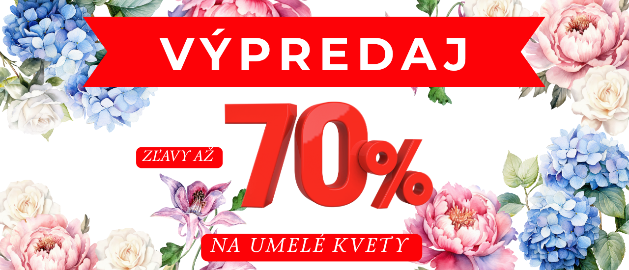 umelé kvety do 30.6